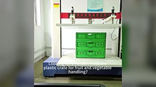 Test di compressione della cassa di plastica pieghevole | Casse di frutta e verdura