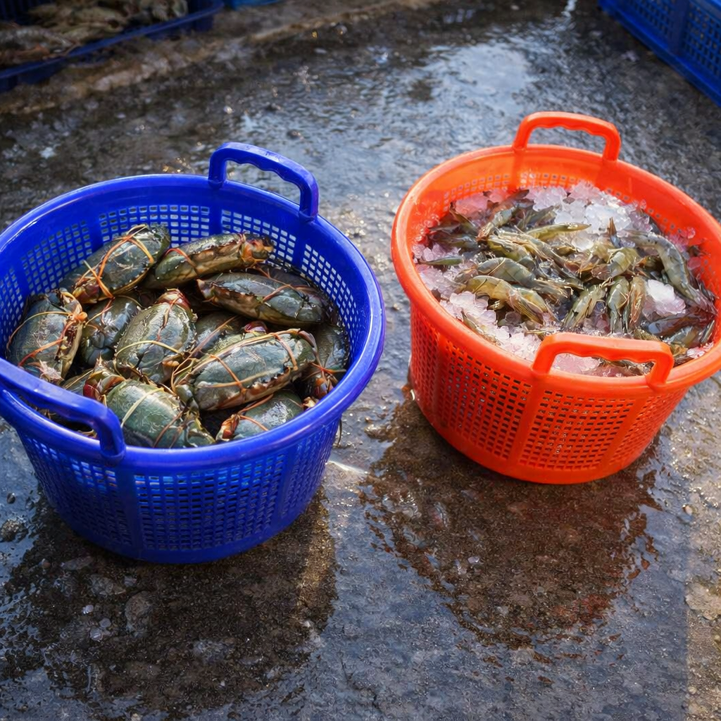 Ultimi blog aziendali su Plastic Shrimp Basket vs Traditional Fishing Containers: Which Is Better for Seafood Handling?