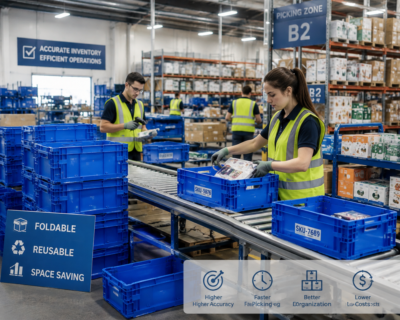 Ultimi blog aziendali su Come i centri di distribuzione al dettaglio utilizzano i contenitori pieghevoli in plastica per migliorare l'accuratezza dell'inventario