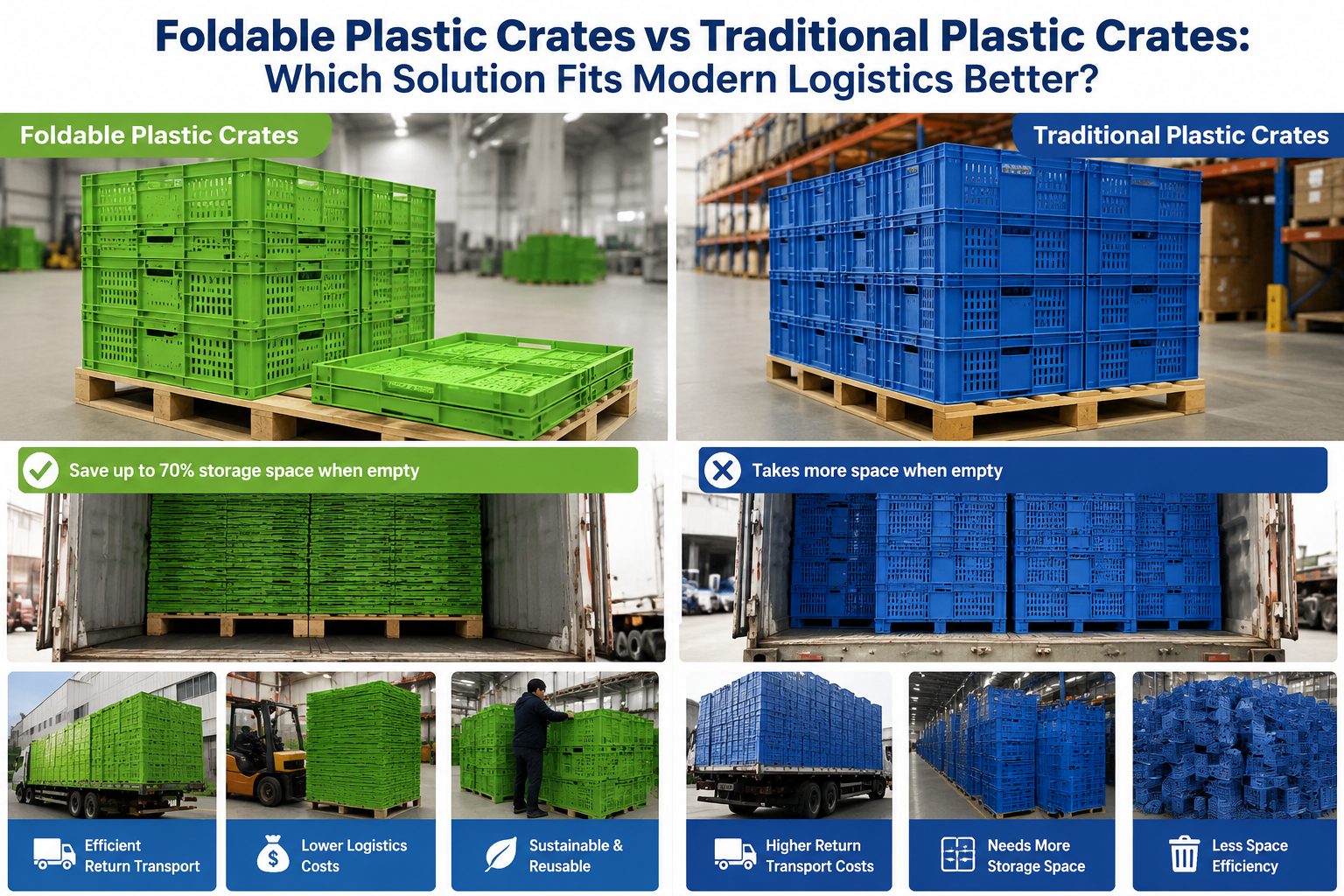 Ultimi blog aziendali su Casse di plastica pieghevoli contro casse di plastica tradizionali: quale soluzione si adatta meglio alla logistica moderna?
