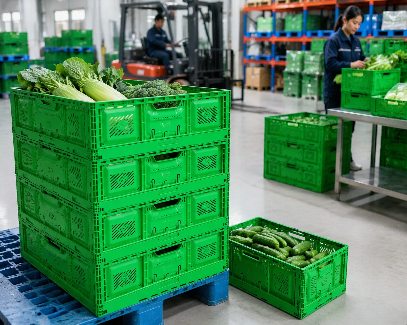 Ultimi blog aziendali su How Foldable Plastic Crates Help Modern Agriculture Build More Efficient Fresh Produce Supply Chains