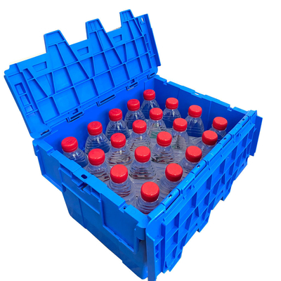 comprare 400*300*260mm Dimensioni esterne Scatole di plastica riutilizzabili per bottiglie Primo ordine su misura fabbricazione online