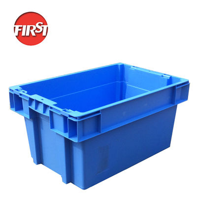 comprare 600×400 Stack & Nest Plastic Crate Heavy Duty Solid Plastic Storage Crate Produttore fabbricazione online