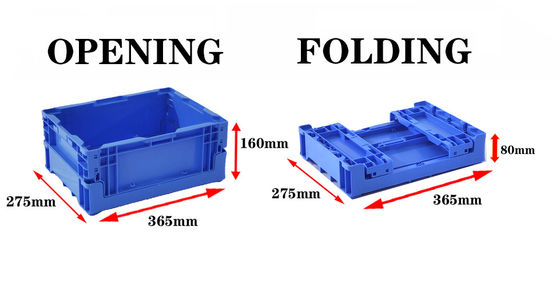 comprare Plastic Foldable Crate Stackable Plastic Moving Crates Logistics Transport Warehouse Plastic Container fabbricazione online