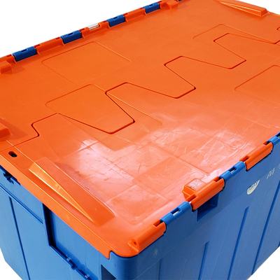 comprare PP 70 litri Heavy Duty Stackable Plastic Nesting Box con coperchio Risparmio di spazio fabbricazione online