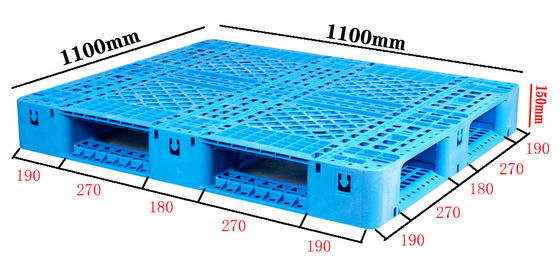 acquistare Produttore di pallet in plastica 1100×1100 Pallet in HDPE per carichi pesanti Personalizzazione OEM fabbricazione online