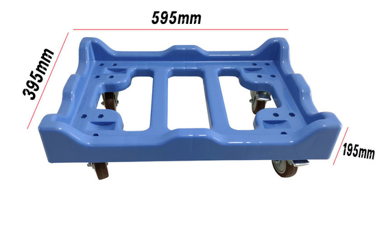 comprare Logistics Stackable Moving Crates Plastic Container Dolly Cart fabbricazione online