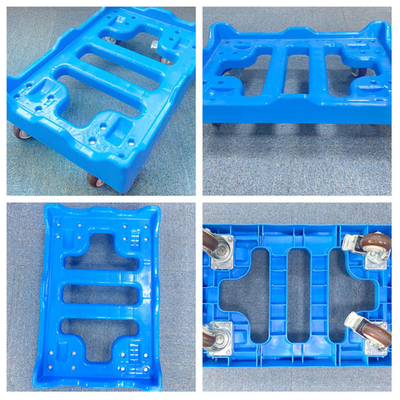 comprare magazzini industriali carrello di plastica 50 kg carico compatibile con scatole di plastica fabbricazione online