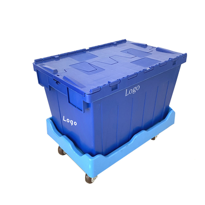 Scatole di plastica pieghevoli pesanti con coperchio Scatole mobili riutilizzabili