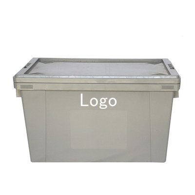 Cassa solida instabile ingrosso magazzino industriale cassa mobile contenitore con coperchio attaccato